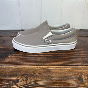 Vans Classic Slip-On – Gray Canvas – Women’s 7 / Men’s 5.5
